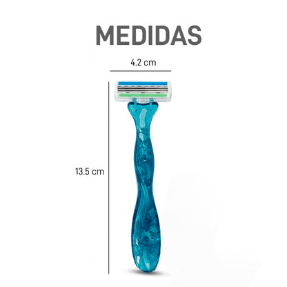 3 Rastrillos con Cabeza Movible