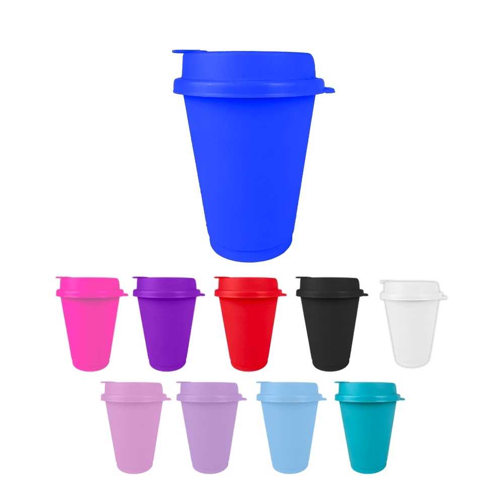 Vaso Cafetero con tapa - 16 oz