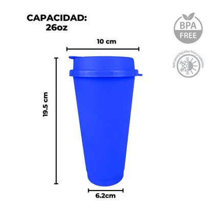 Vaso Cafetero con tapa - 16 oz