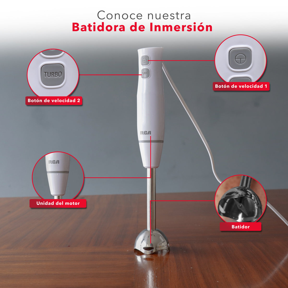 Batidora de Inmersión RC-1204 - Blabco