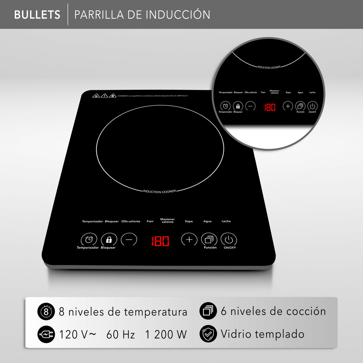 Parrilla de Inducción RC-12A3