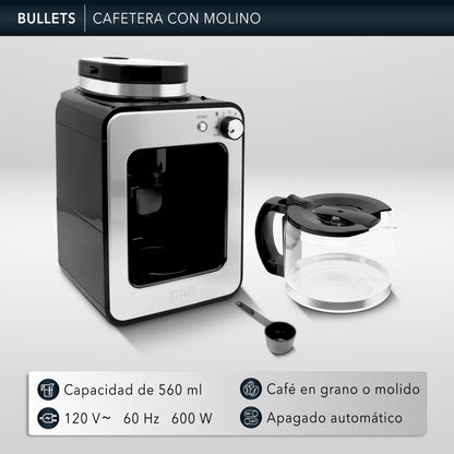 Rca Cafetera Eléctrica Con Molino Rc-caf4 Color Negro